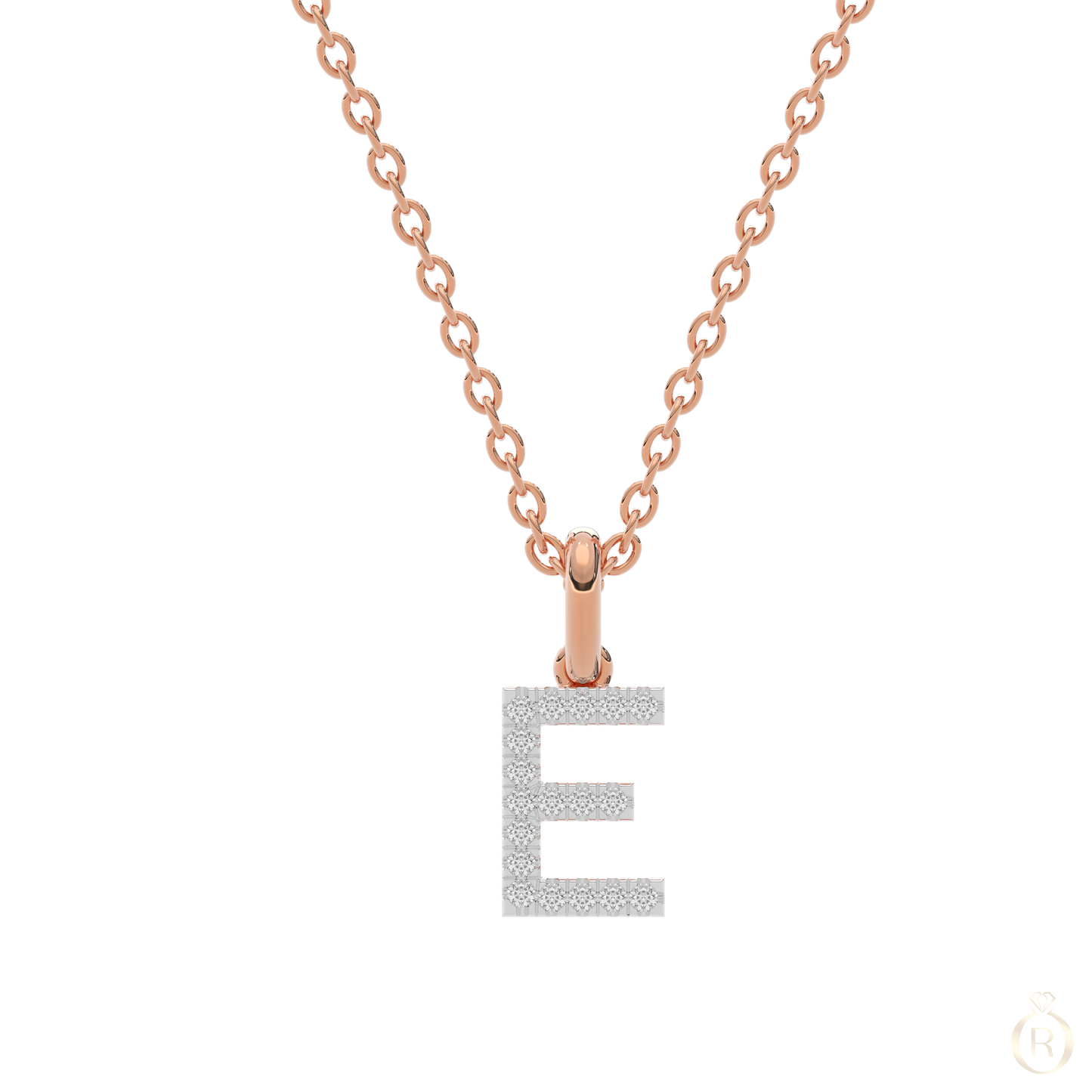 Rosé Initiale E – Buchstaben-Anhänger aus 18K Roségold | Rosé. Fine Jewellery. Wien